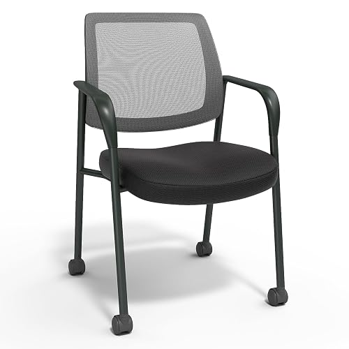 Staples Guest & Reception Chair, Mesh, Black, Lightweight | Comfortable seating for reception areas and everyday office use.