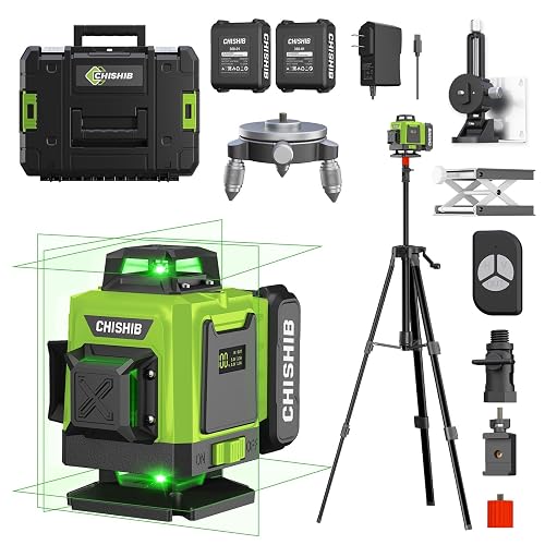 WEIDDW Laser Level 360° Green Cross Line Self Leveling Laser Measuring Tool