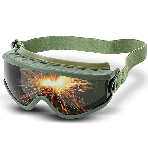 Relaxweex Welding Goggles Welding Safety Glasses Shade 5 IR Lens Cutting Torch Goggles Brazing Glasses for Men Eye Protection