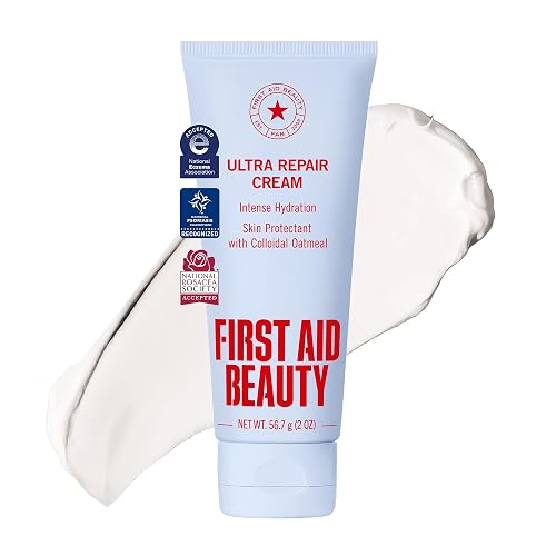 First Aid Beauty Ultra Repair Cream, Intense Hydration | Clinically Tested Face & Body Moisturizer with Colloidal Oatmeal, Relieves Eczema, Supports Dry Skin Barrier Repair
