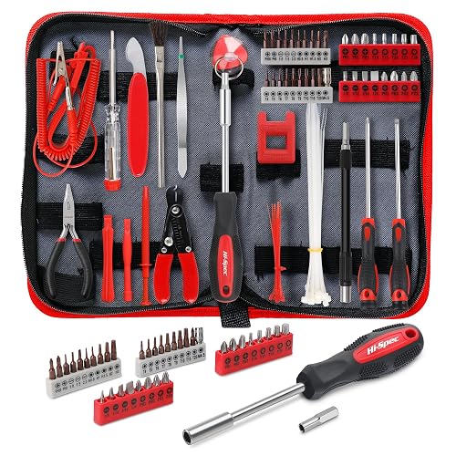 Hi-Spec Electronics Repair & Opening Tool Kit for Laptops Devices Computers | 56pc, everyday fixes made easier, organized portable storage, beginner-friendly selection, apartment and office tasks, tidy