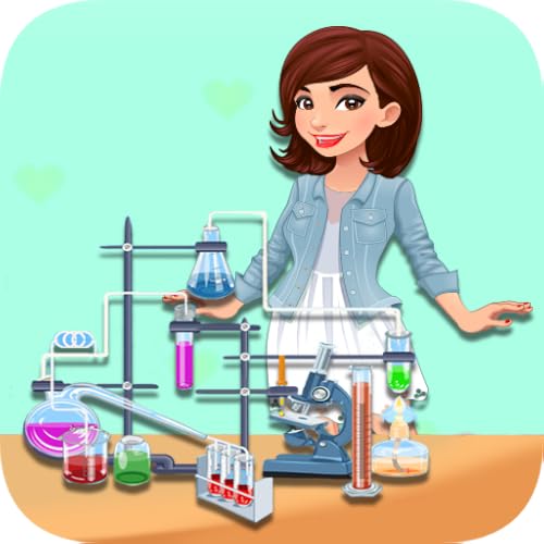 Girls School Science Experiment Lab