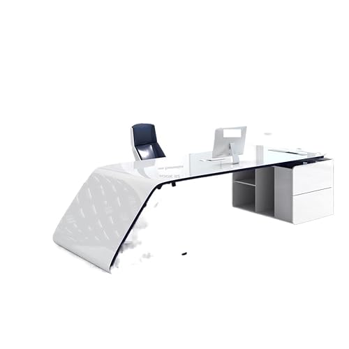 L Shaped Desk Paint Office Boss Desk, President, Simple Manager in Charge of and Chair Combination Furnitur