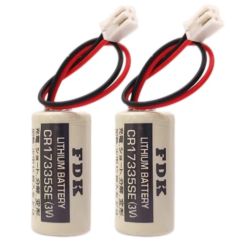 Zivases (2 Pack CR17335SE 3V Battery for FDK CR17335SE/3V Epson Robot Controller RC Series Battery R13B060003