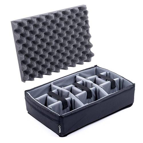 Pelican Color Case Grey Padded dividers to fit The Pelican 1400 case.