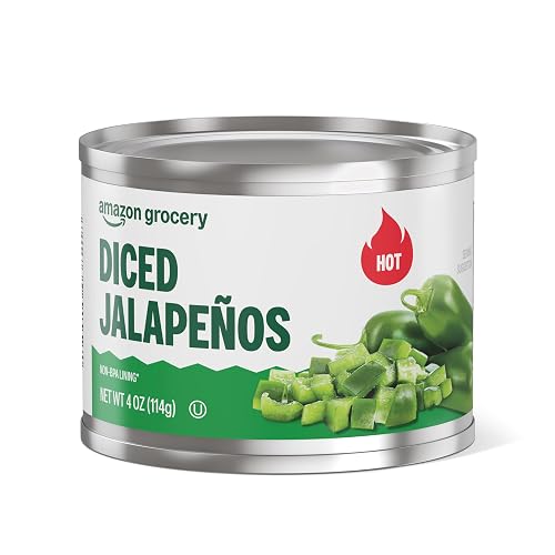 Amazon Grocery, Diced Jalapeños, Hot, 4 Oz (Previously Amazon Fresh, Packaging May Vary)