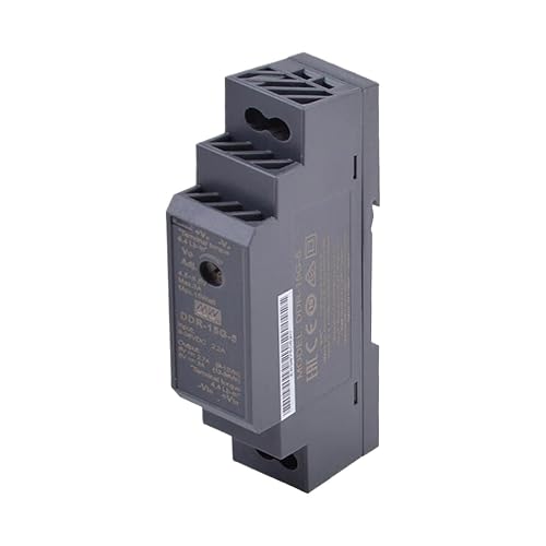 DDR-15G-5 15W DIN Rail DC-DC Converter, 9-36VDC to 5V, 3A, Ultra Slim, Reliable for Industrial Control, Automation, Telecom, CE Certified