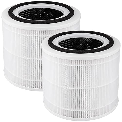 Breshair 240 Replacement Filter Compatible with Puroair 240 Air Purifier | 3-in-1 Filtration HP-14 Filter with Activated Carbon for Smoke, Odors, Dust, Pet Hair, 2 Pack