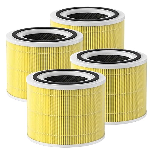 240 Pet Care Replacement Filter for Puroair 240 Air Purifier, 4-Pack | 3-in-1 240 Air Purifier Filter Replacement with Activated Carbon for Pet Odor Control (Pet Allergy Version)