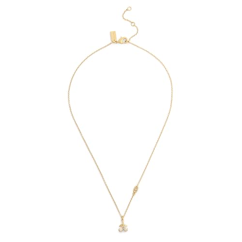 COACH Jewelry Women's Pavé Icons Cherry Pendant Necklace