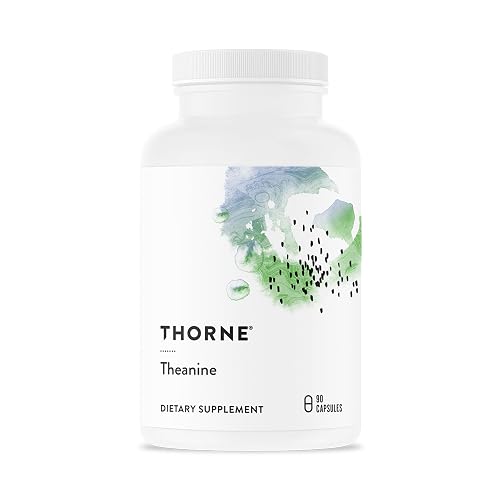 THORNE Theanine, 200 mg L-Theanine Supplement, 90 Capsules | Supports a Healthy Stress Response, Relaxation, Focus, Memory & Positive Mood*, Clinically Studied, NSF Contents Certified