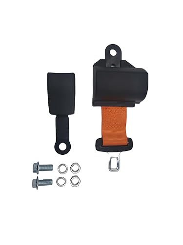 Universal Forklift Seat - Belts and for Golf Cart Tractor Mower Buggy Retractable Red 46inch New