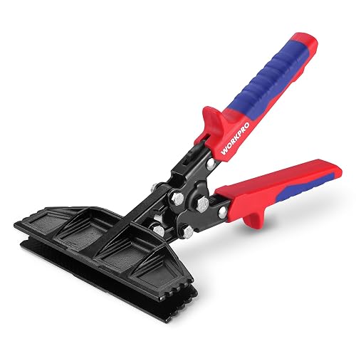 WORKPRO Hand Seamer Tool, 6-Inch Sheet Metal Bender, Heavy-Duty Steel Sheet Metal Brake Pliers for Bending, Seaming, Flattening with Ergonomic Handle and Smooth Jaw