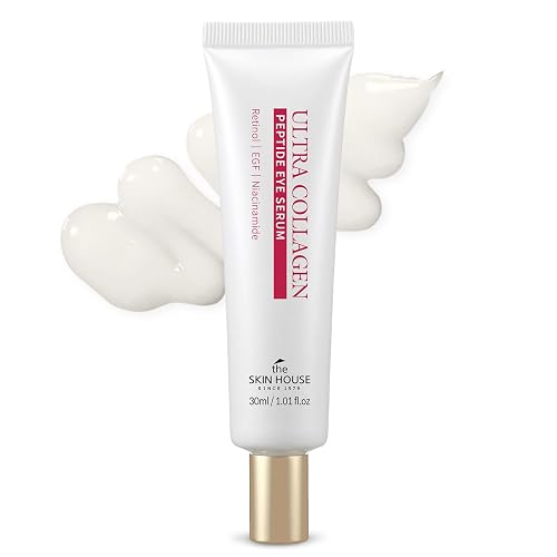 The Skin House Ultra Collagen Peptide Eye Serum, EGF, Retinol, 1.01 fl.oz | Collagen + Retinol + EGF, Under Eye Lifting & Firming, Dark Circle & Puffiness Care, For All Skin Types, Korean Skincare