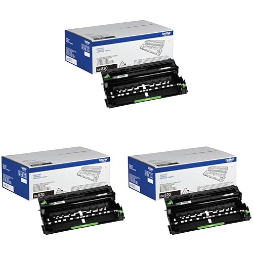 Brother Genuine-Drum Unit, DR820, Seamless Integration, Yields Up to 30,000 Pages, Black, (Pack of 3)
