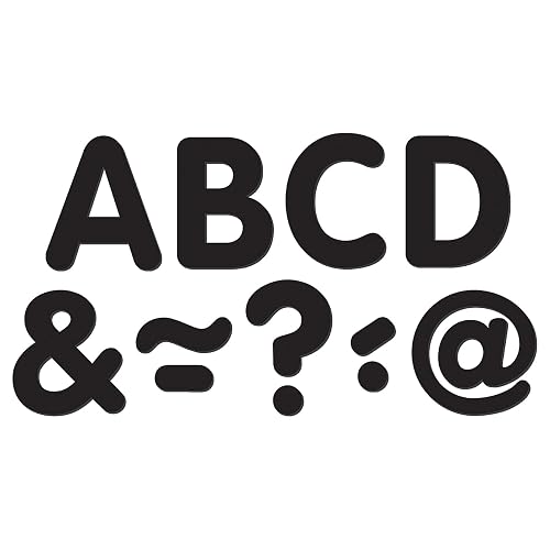 Black Classic 2" Magnetic Letters (TCR77188)