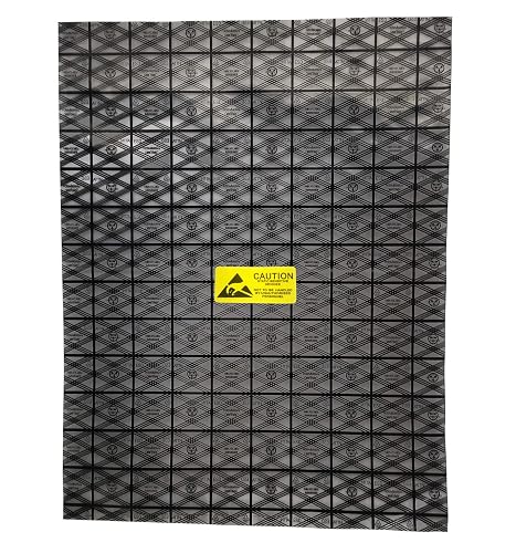 Daarcin Open Top Antistatic Bag,12X16in Large ESD Anti Static Bags | 10pcs 12X16in/30x40cm Anti Static bag for gpu,Esd Bags for Motherboard Video Card LCD Screen with Anti-Static Labels
