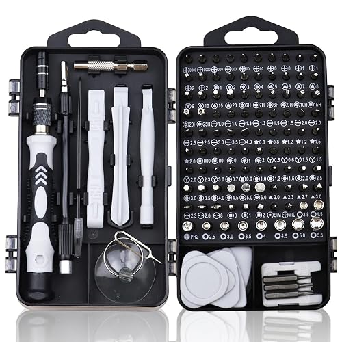 Sipery 122Pcs Magnetic Precision Screwdriver Set, 101 Drill Bits | Electronic Repair Tool Kit Computer Screwdriver Kit for Laptop, PC, Glasses, Game Console, Watch, and Phone Mini Repair Kits