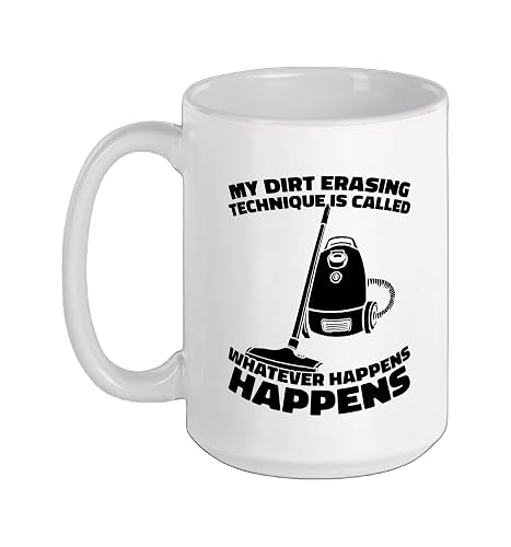 Cleaner Sanitation - Housekeeping Janitorial Cleaner Ceramic Mug, White, 15oz