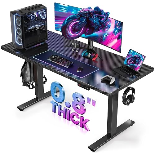 SIAGO Electric Standing Desk Adjustable - 48 x 24 Inch Sit Stand up Desk with Cable Management - 3 Memory Preset Adjustable Height Table