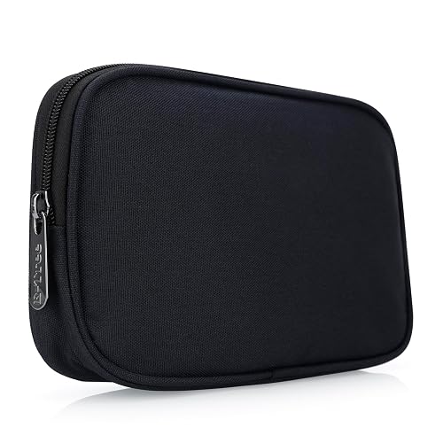 E-Tree Travel Tech Organizer Bag,Electronics Accessories Case,Black | pouch for cord cable charger laptop computer accessory power bank earphone hub mouse