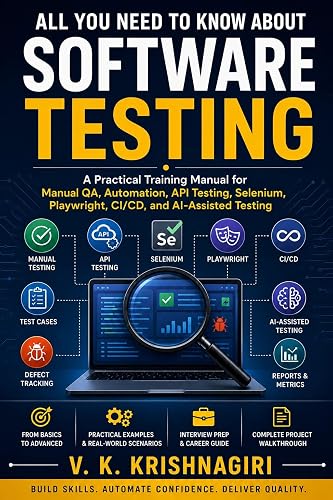 All You Need to Know About Software Testing: From Beginner to Job-Ready QA Engineer: Manual Testing, Automation, APIs, Selenium, Playwright, CI/CD, and AI-Assisted QA