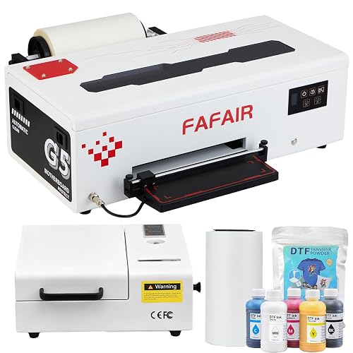 A4 L805 DTF Printer with Security Software, Easy to Maintain Transfer Machine with White Ink Mixing System & Auto-Cleaning, DIY Print for Clothing and Multiple Fabrics, White