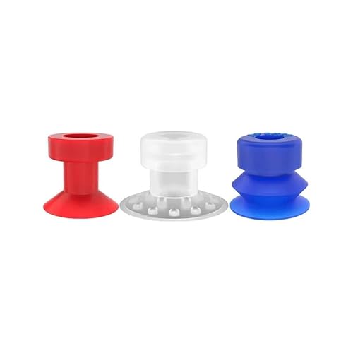 Vacuum Suction Cup for Packaging Machine, Robotic Arm Film Accessories | Precision pneumatic suction cup for robotic bag opening, fits APEX25, APEX30, M15, YB20-2.(K-27C- Bule)