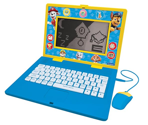 Lexibook, Paw Patrol Educational Laptop for Kids, JC599PAi2 | English/Spanish, 170 activities, Large screen, Learning games and music