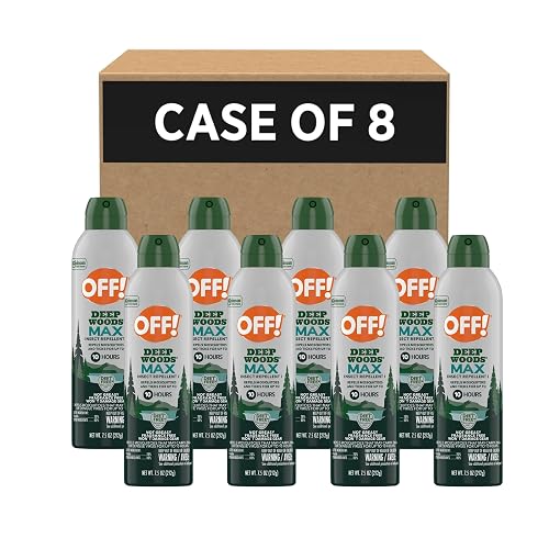 SC Johnson Professional Off! Deep Woods Max Insect Repellent Spray, 7.5 oz, 8 Count