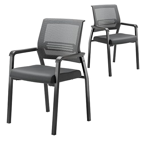 VINGLI Oversize 350 lbs Stackable Waiting Room & Conference Room Chairs; Ergonomic Design for Office Guest Lobby Reception Areas