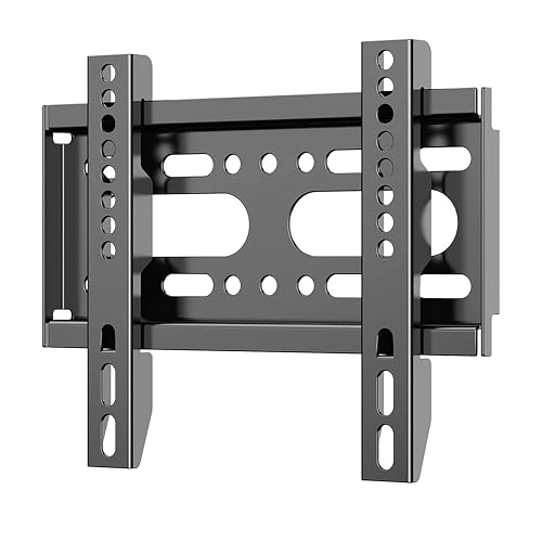 GLWIXY Fixed TV Wall Mount for 14-42" TVs Low Profile Wall Mount TV Bracket | Monitor Mount Bracket Fit 19 24 28 32 35 39 40 42"Max VESA 200x200mm Up to 55lbs,Ultra Slim 0.6" Small Television Wall Mount
