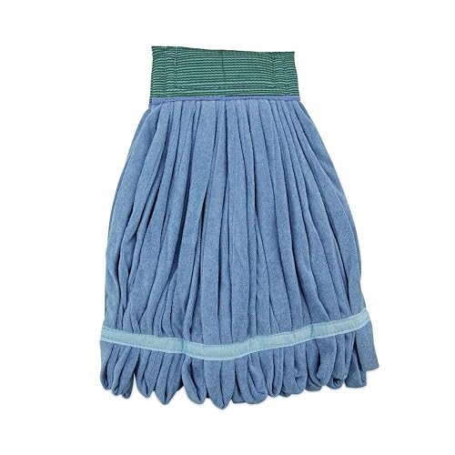 Boardwalk BWKMWTMB Microfiber Looped-End Wet Mop Head - Medium, Blue
