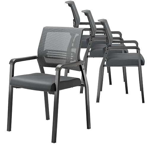 VINGLI Oversize 350 lbs Waiting Room Chairs Conference Room Reception Stackable Chairs for Lobby; Ergonomic Design for Office Guest Conference Room Lobby Side