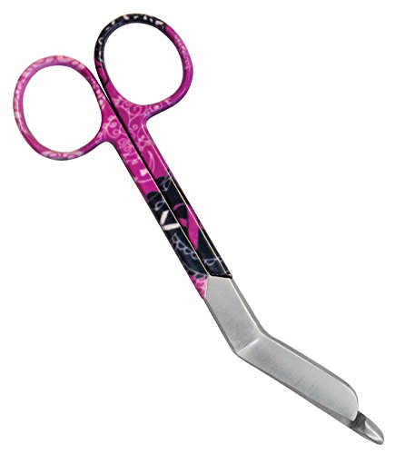 Prestige Medical StyleMate Bandage Scissor 5.5" Ribbons and Hearts Pink