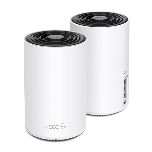 TP-Link Deco XE75 AXE5400 Tri-Band WiFi 6E Mesh System, 2-Pack | Whole Home WiFi Router Replacement, Covers up to 5500 Sq.Ft, Gaming & Streaming WiFi, 6GHz Band, WPA3, AI-Driven