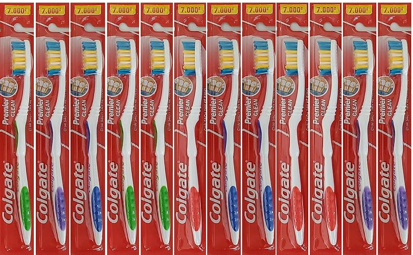 Colgate Toothbrushes Premier Extra Clean(Pack of 12 ),Multicolor,Corded Electric