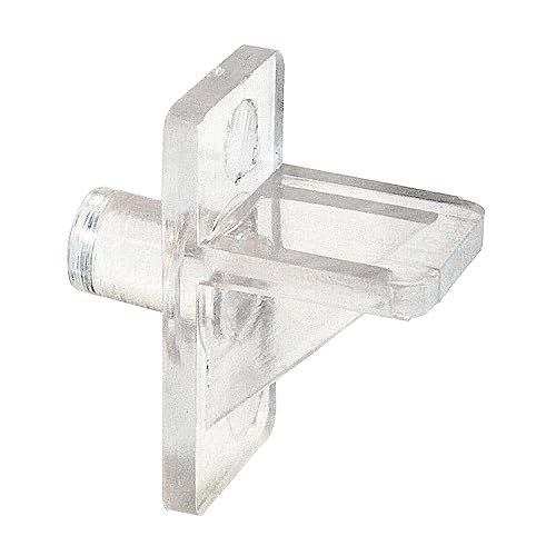 Prime-Line EP 9384 Shelf Support Pegs, 5 mm Diameter, Plastic, Clear, 12 Pack