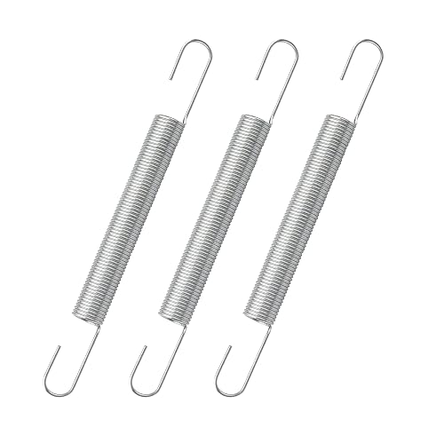 3 Pack 540183#61 4 Inch Double-Hook Tension Spring, Spring Steel | for Automotive & Household Hardware Replacement Parts Small Extension Springs