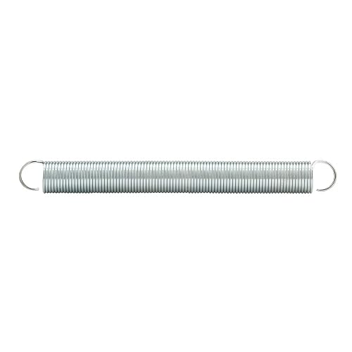 Prime-Line SP 9665 Extension Spring, Spring Steel Construction, Nickel-Plated Finish, 0.028 GA x 5/16 In. x 3 In., Closed Single Loop (2 Pack)