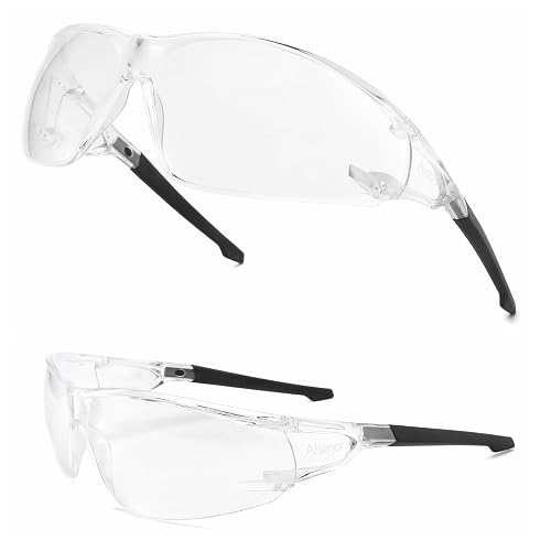 Alsenor Anti Fog Goggles Wrap-Around Shooting Safety Glasses Blue Light Blocking Protective Eyewear ANSI Z87 Cycling Glasses (Black)