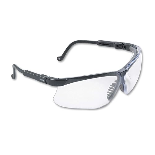 Honeywell Uvex by S3200 Genesis Safety Glasses with Uvextreme Anti-Fog Coating, Black Frame