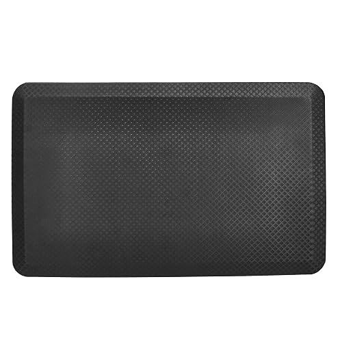 Amazon Basics 3/4" Rectangular Durable Anti-Fatigue Supportive Comfort Standing Mat, 32" x 20", Black
