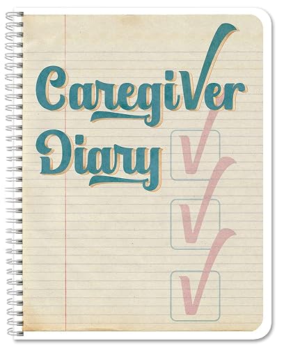 BookFactory Caregiver Daily Log Book, 8.5" x 11" Wire-O, 100 Pages | Caretaker Daily Task Log for Assisted Living Patients, Long Term Care Diary - Made in USA