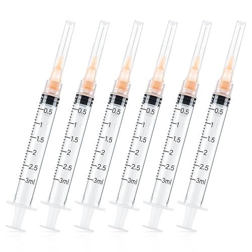 100 Pack 3ml Measuring Supply, 25𝐆 x 5/8" (16mm) | Individually Wrapped, Clear Measurement Markings for Easy Liquid Measuring