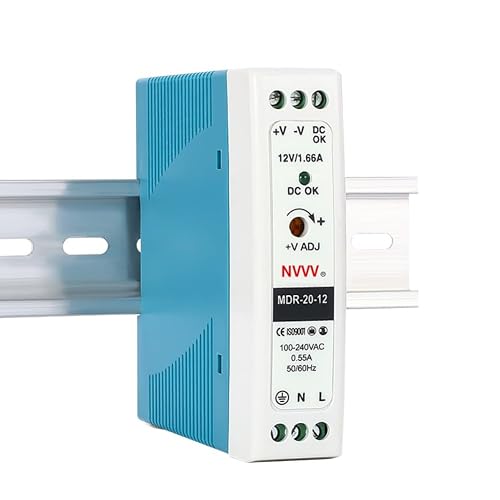 MDR-20-12 AC to DC DIN-Rail Power Supply 12V 1.67 Amp 20W