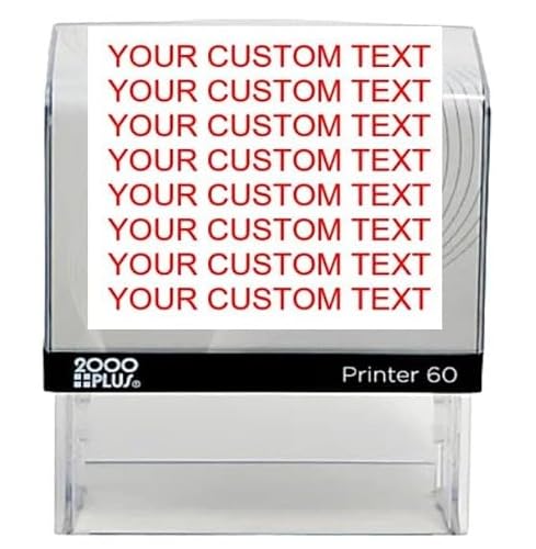 2000 Plus Series Custom Self-Inking Stamp, Small Size Up to 8 Lines, 1 3/8" x 2 15/16 inches, 5 Color Choices (XX - Large)