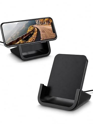 Wireless Charger YUWISS Wireless Charging Stand Cordless Charger 10/7.5/5W Compatible with iPhone 14 13 12/12 /11Pro Max/XR/XS Max/XS/X/8/8Plus Galaxy S22/S21/S9/S9+/S8/S8+ Note