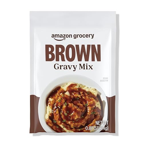 Amazon Grocery, Brown Gravy Mix, 0.87 Oz (Previously Happy Belly, Packaging May Vary)