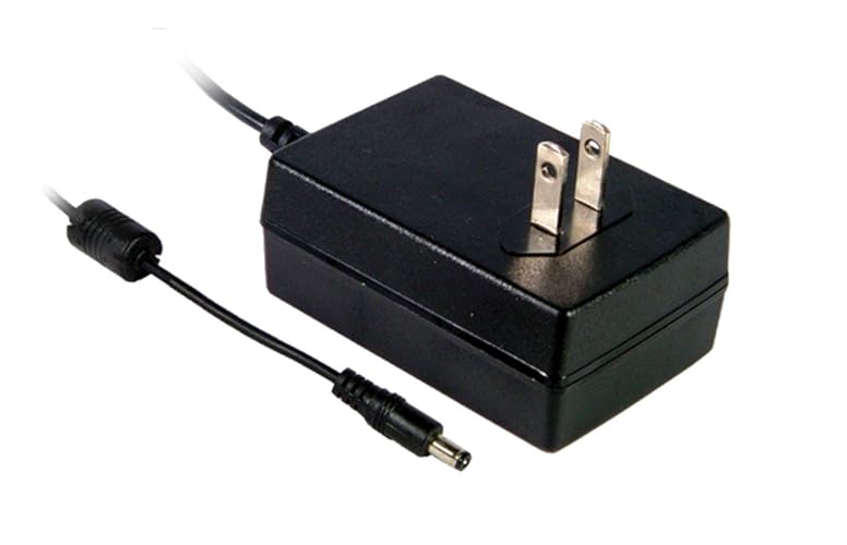 MEAN WELL GST36U12-P1J Class II AC-DC High Reliability Industrial Wall Adapter with 2.1mm Plug Level VI, 12 Volt, 3 Amp, 36 Watt